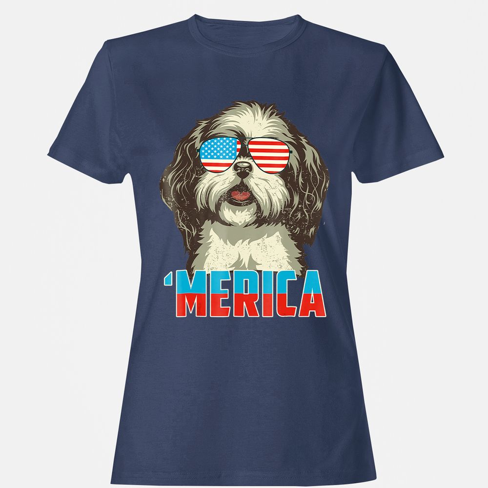 Women's T-Shirt - 2J2D7PJC - Navy - 10