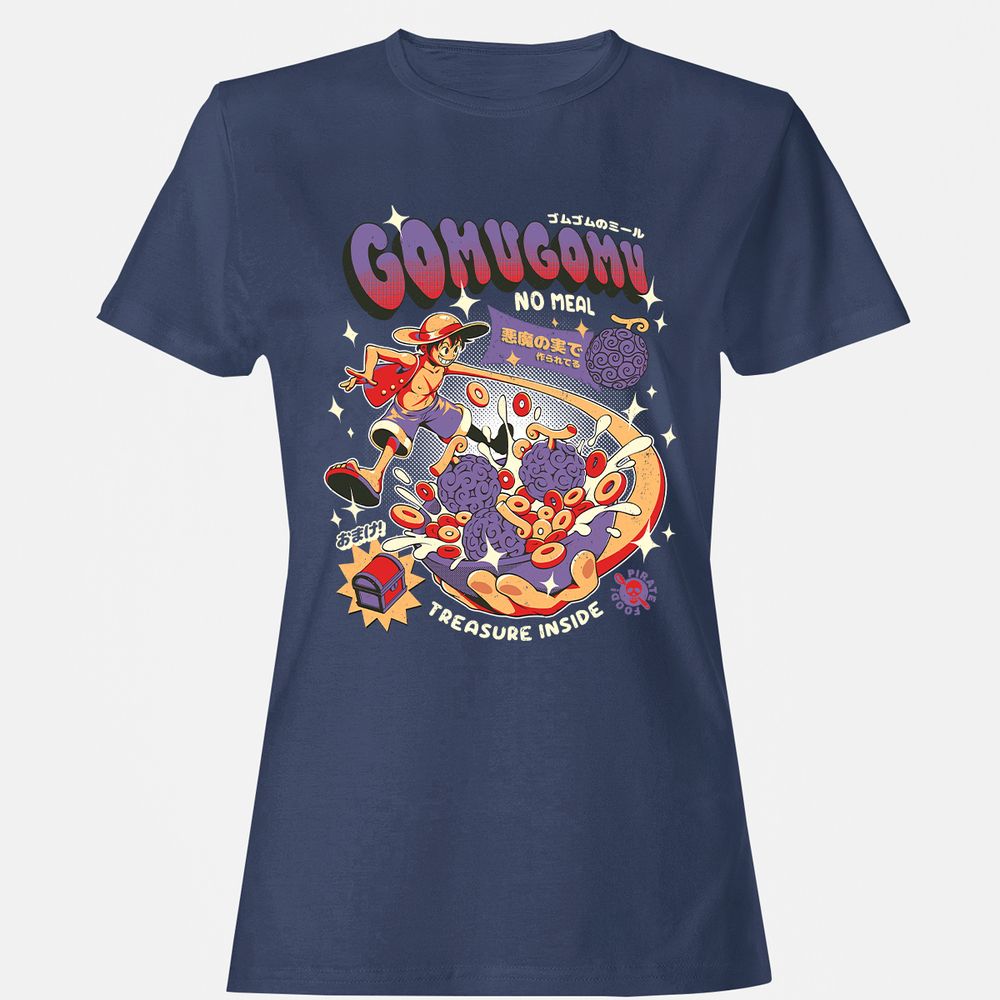 Women's T-Shirt - Q14D5ZB1 - Navy - 10