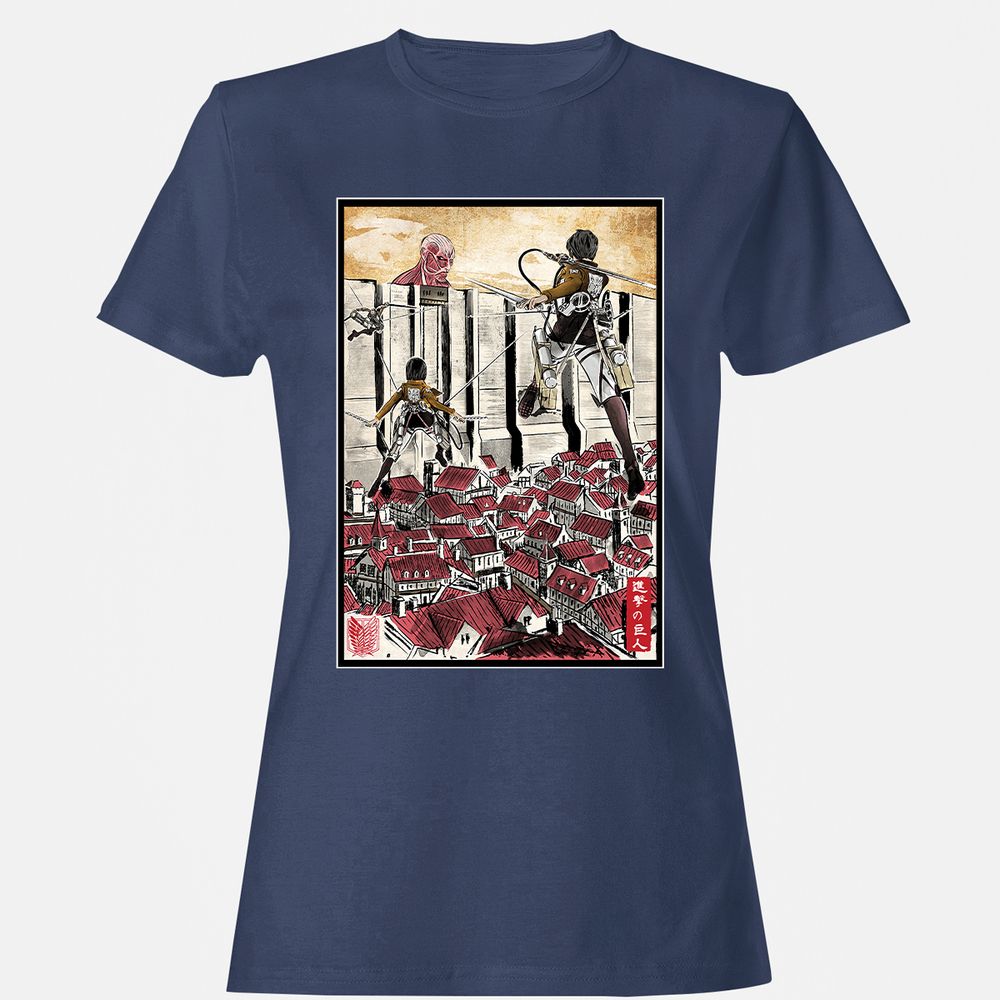 Women's T-Shirt - EJWCKTRY - Navy - 10