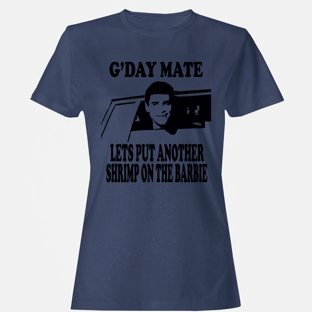 Women's T-Shirt - B2SS7HZL - Navy - 10