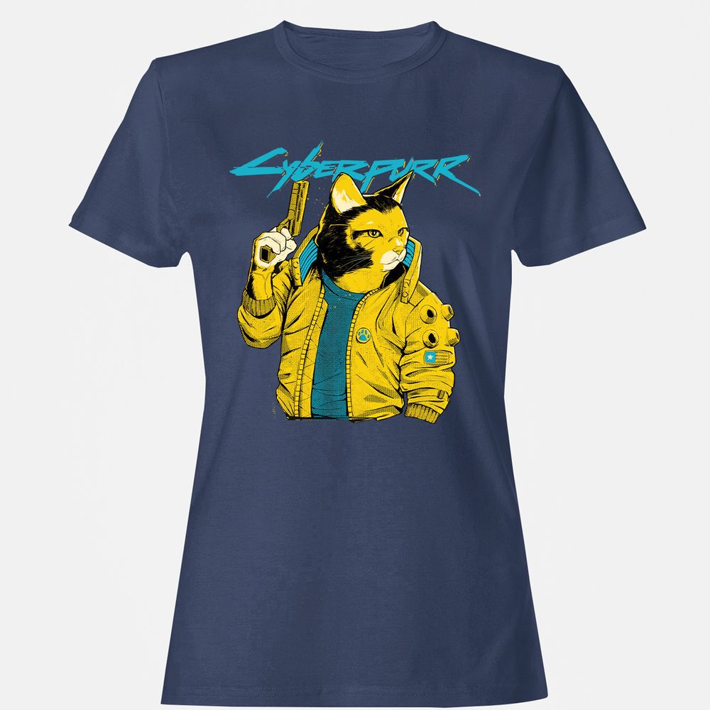 Women's T-Shirt - A5VPJGCM - Navy - 10