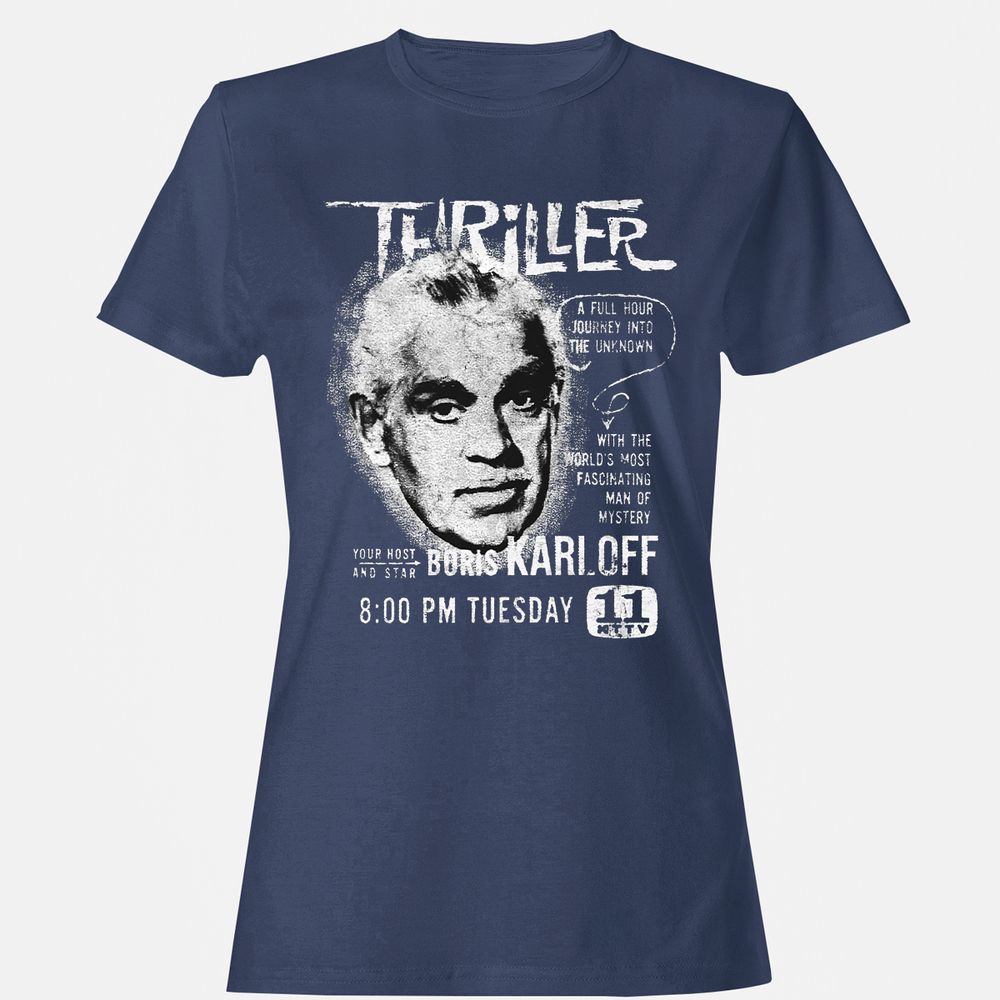 Women's T-Shirt - SF7B2YWB - Navy - 10