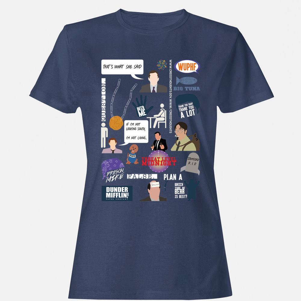 Women's T-Shirt - V92AYCAF - Navy - 10