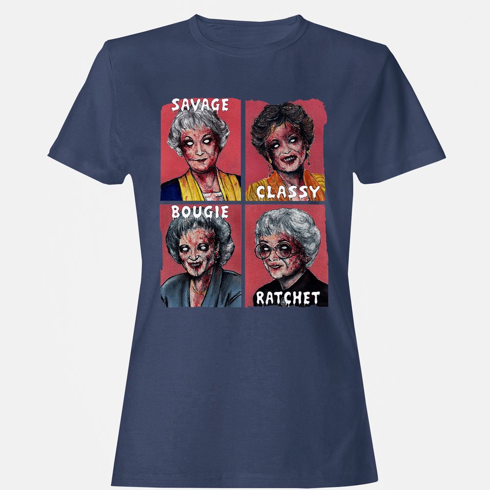 Women's T-Shirt - G9UMJP7W - Navy - 10