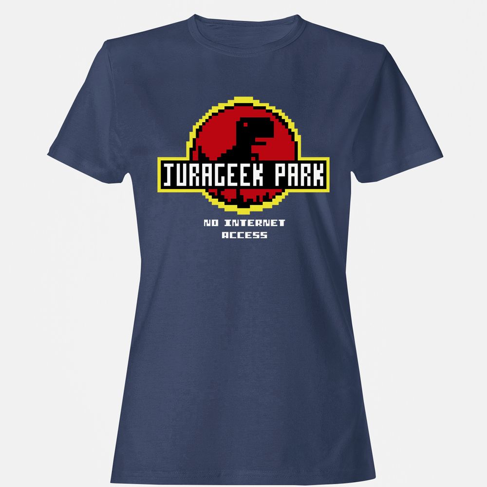 Women's T-Shirt - QYYFW99U - Navy - 10