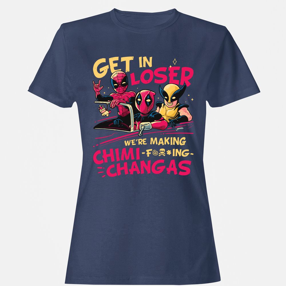 Women's T-Shirt - H3REQ1K9 - Navy - 10