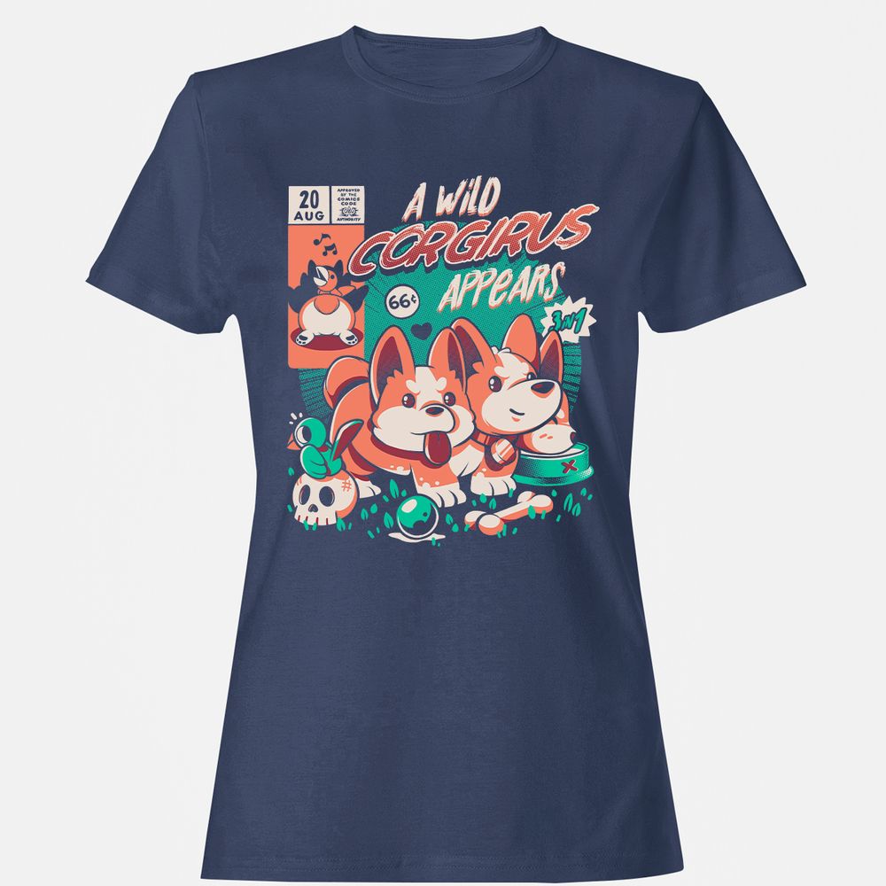Women's T-Shirt - 3BSRU41K - Navy - 10
