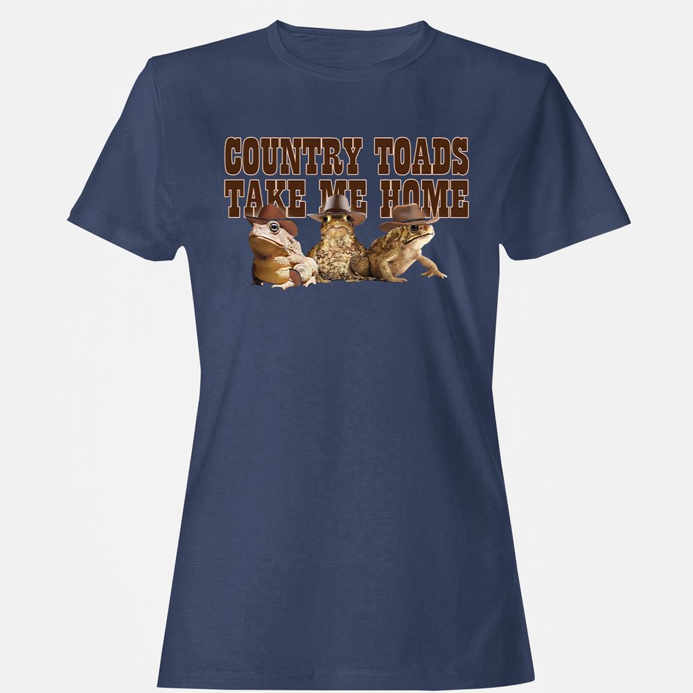 Country Toads Take Me Home - Navy - 10