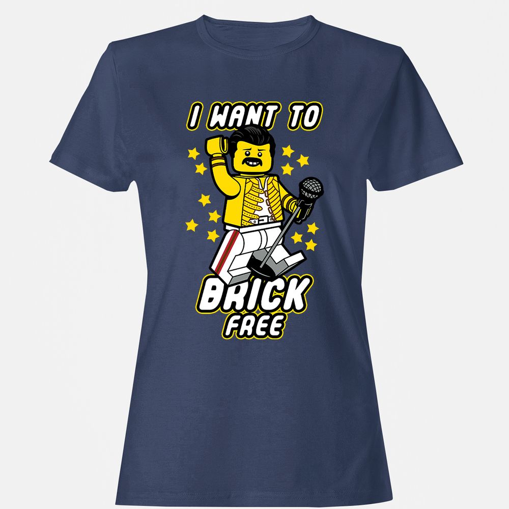 Women's T-Shirt - J7HBEHYQ - Navy - 10