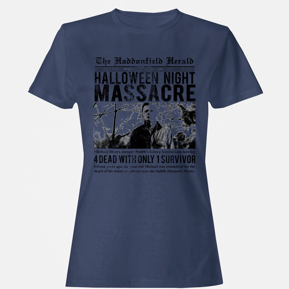 Women's T-Shirt - 83VGBXE9 - Navy - 10