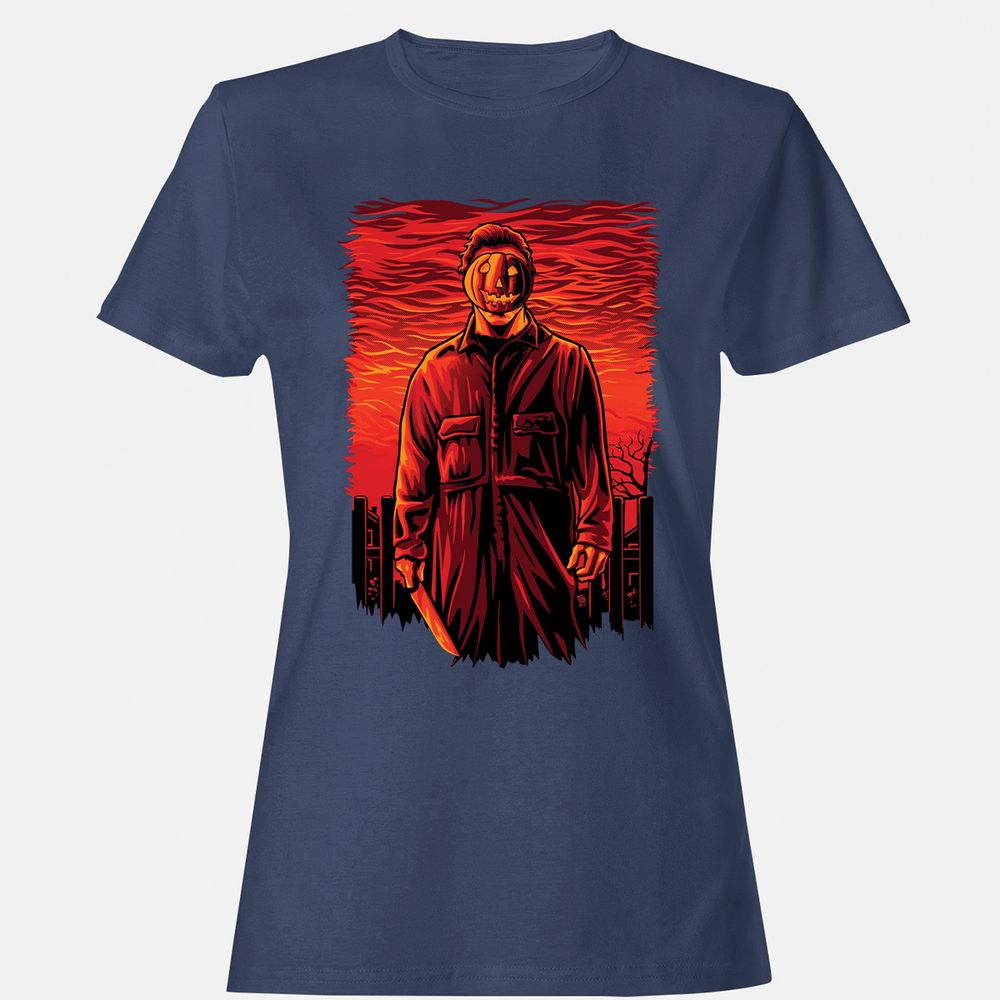 Women's T-Shirt - UZMW9HD7 - Navy - 10