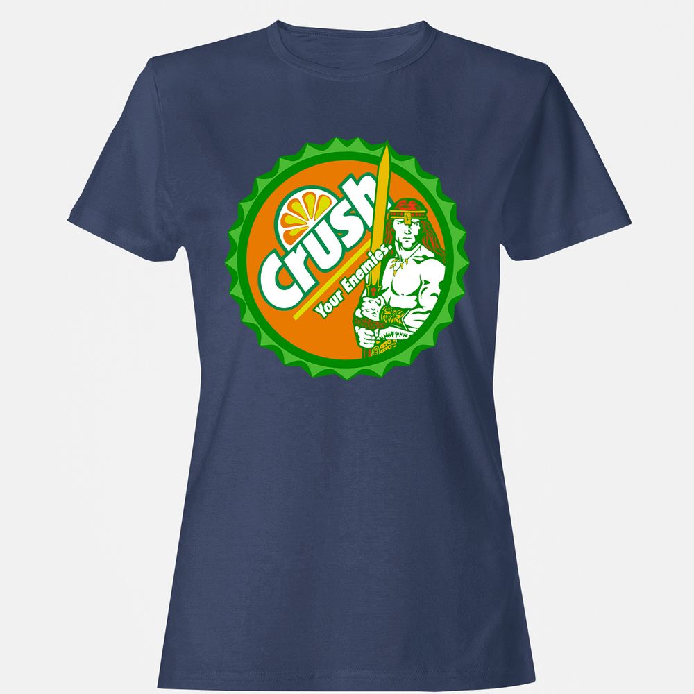 Women's T-Shirt - ALFGALQM - Navy - 10