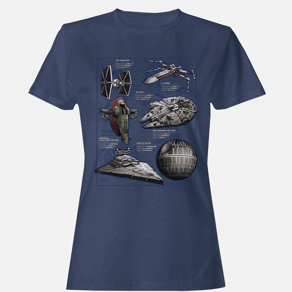 Women's T-Shirt - XLBNLW5S - Navy - 10