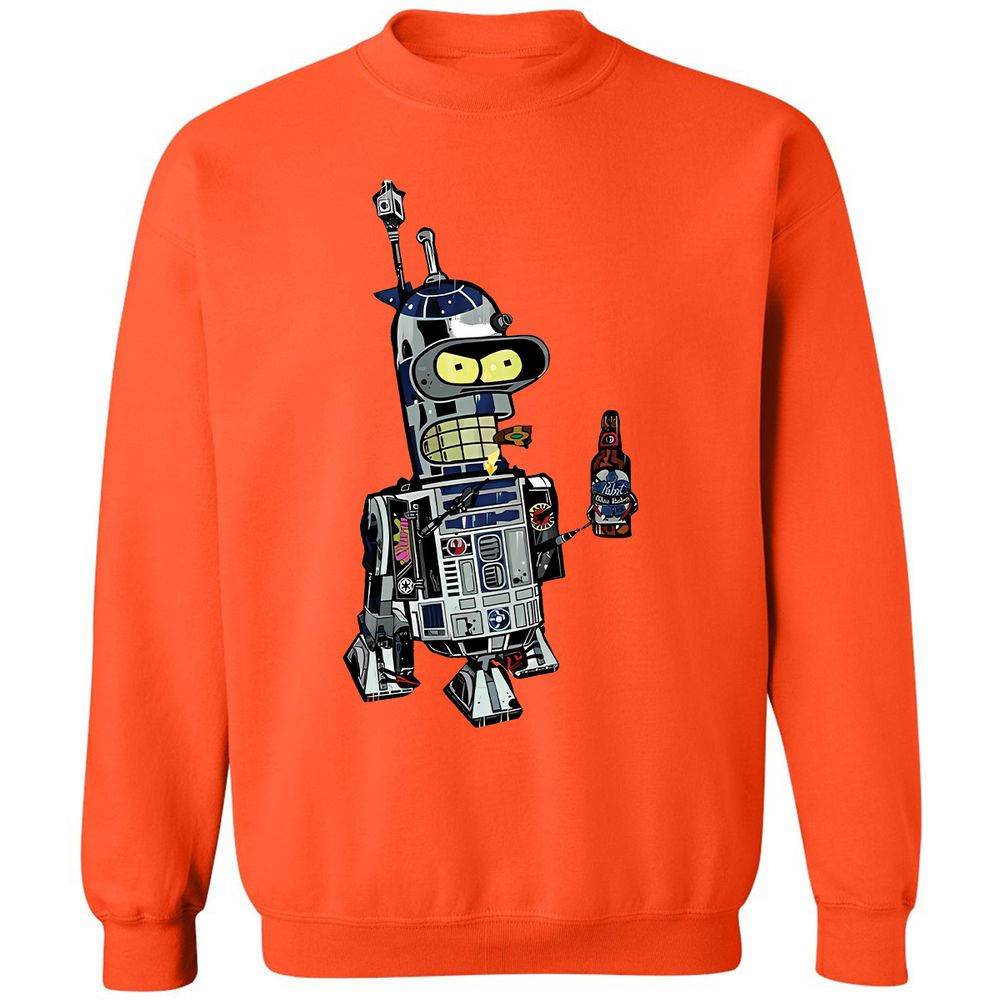 Classic Unisex Sweatshirt - FLJAB1YE - Orange - 10
