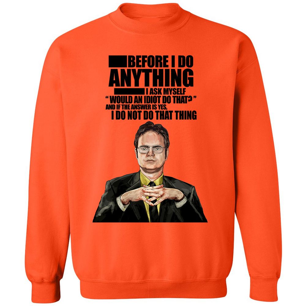 Classic Unisex Sweatshirt - 4LKGQU86 - Orange - 10