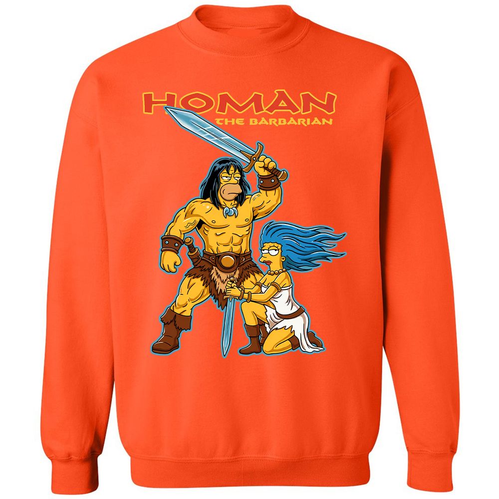 Classic Unisex Sweatshirt - 62KC3DBE - Orange - 10