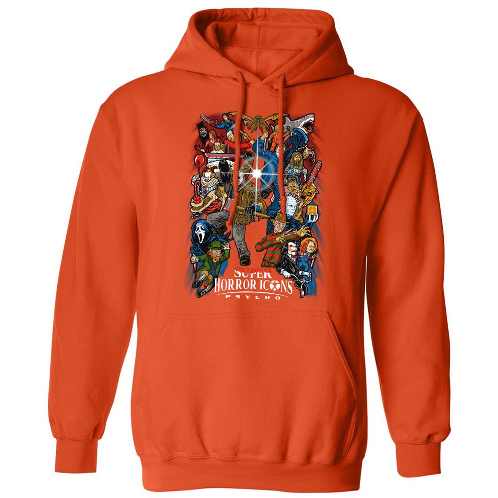 Classic Unisex Hoodie - F4CL4V3P - Orange - 10