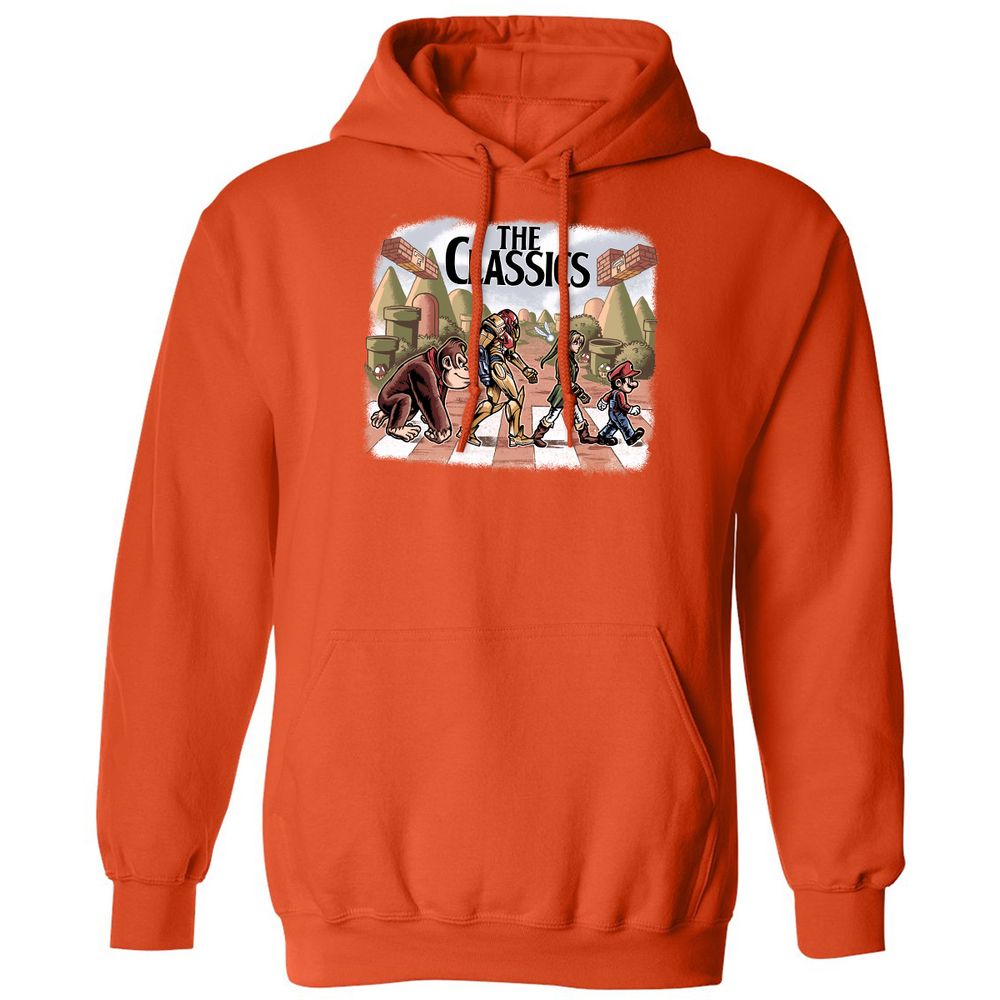 Classic Unisex Hoodie - P1G65DSD - Orange - 10