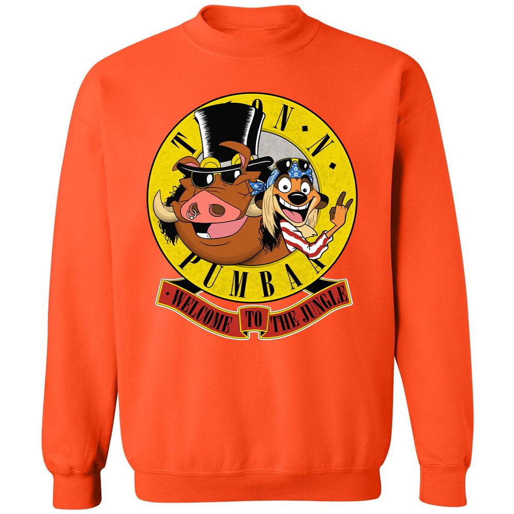 Classic Unisex Sweatshirt - Black - Orange - 10
