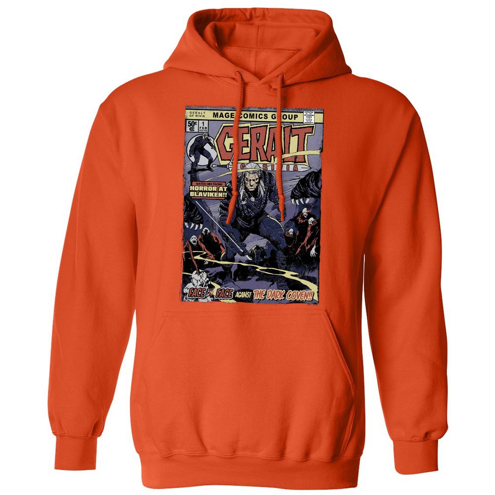 Classic Unisex Hoodie - 3ZUD3SDK - Orange - 10