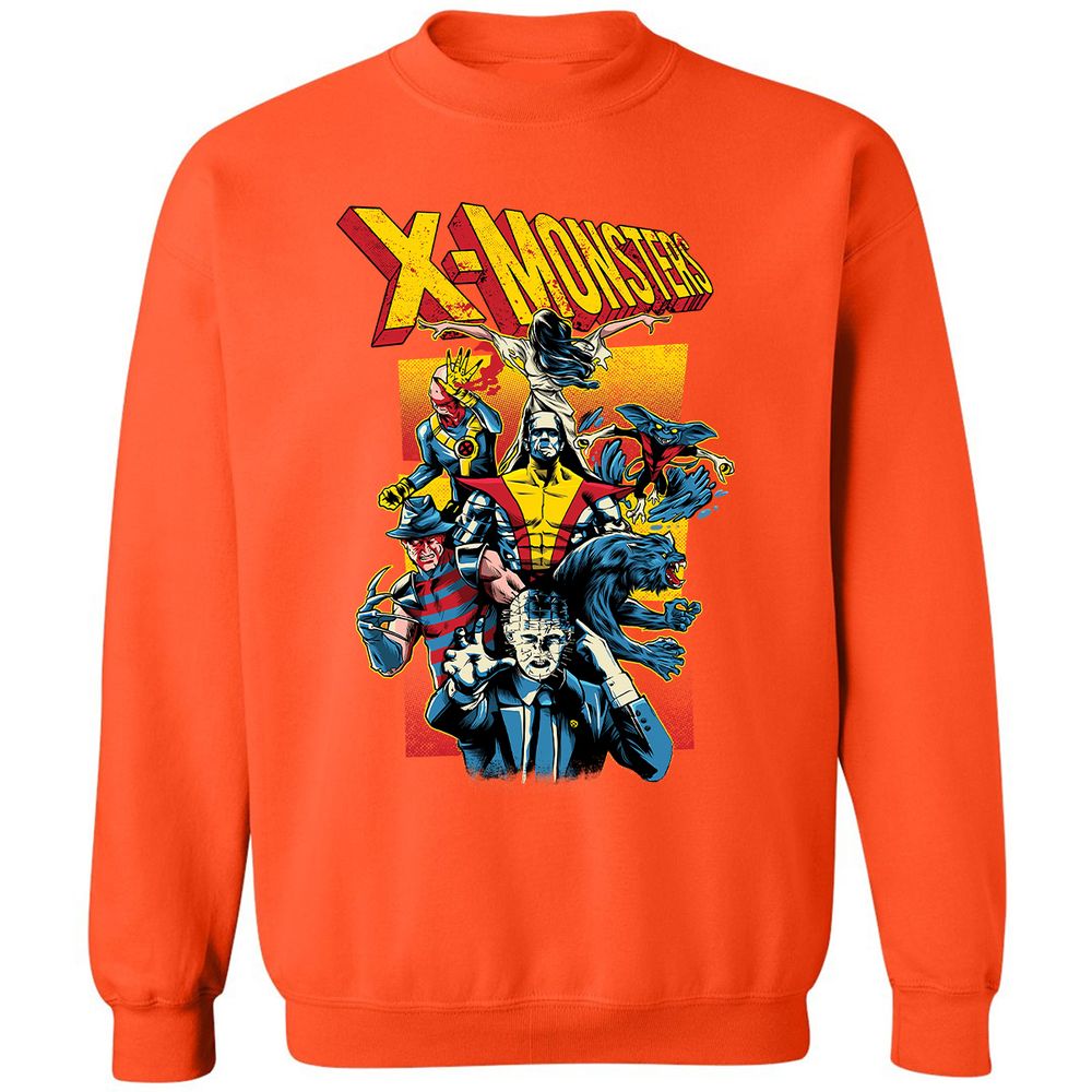 Classic Unisex Sweatshirt - X5UQ8TN9 - Orange - 10