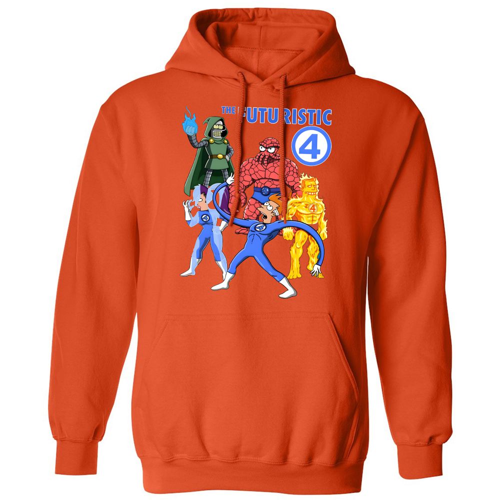 Classic Unisex Hoodie - KR1G7REW - Orange - 10