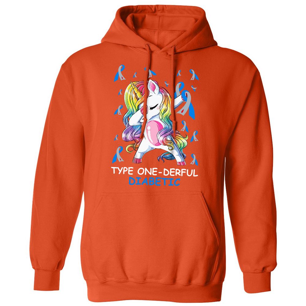 Classic Unisex Hoodie - YZHD41LQ - Orange - 10