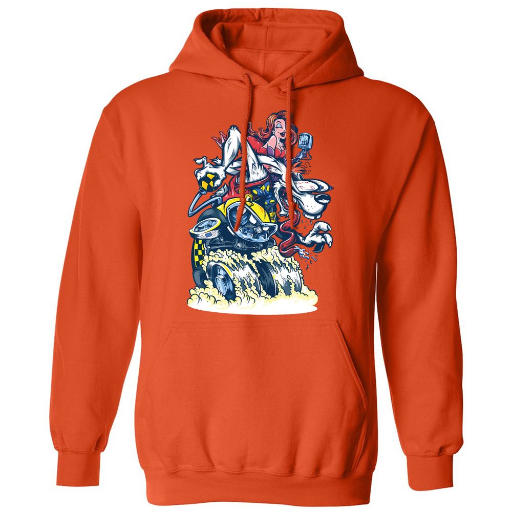 Classic Unisex Hoodie - 8HXS59MB - Orange - 10