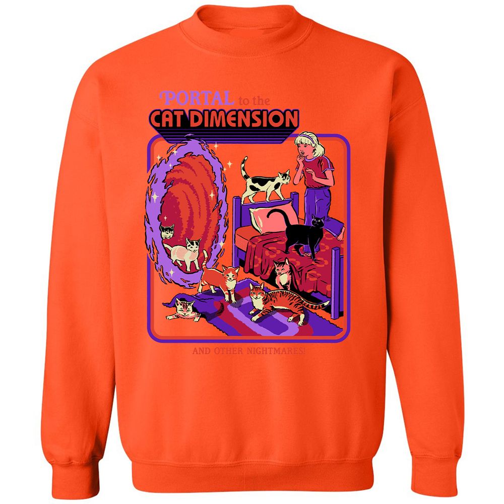 Classic Unisex Sweatshirt - 1F88XKGT - Orange - 10