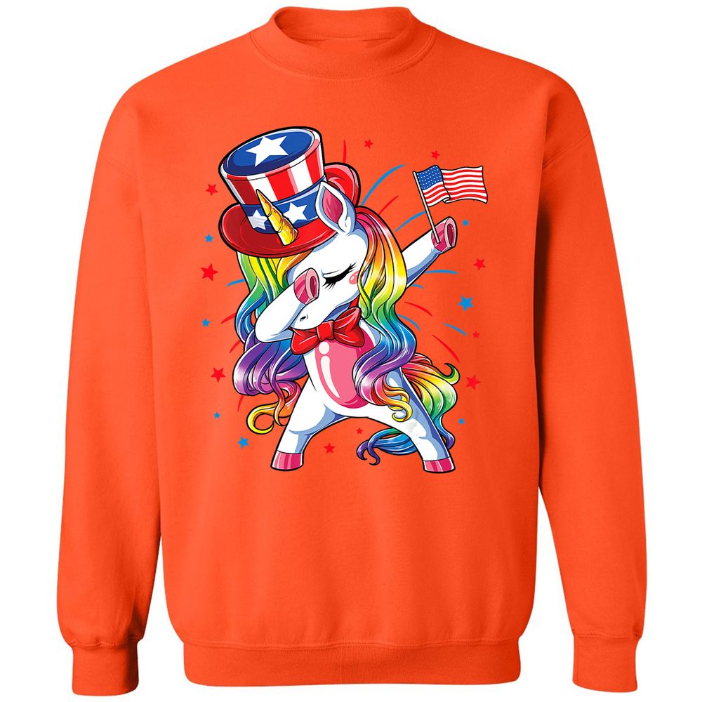 Classic Unisex Sweatshirt - YK7CVC3Z - Orange - 10