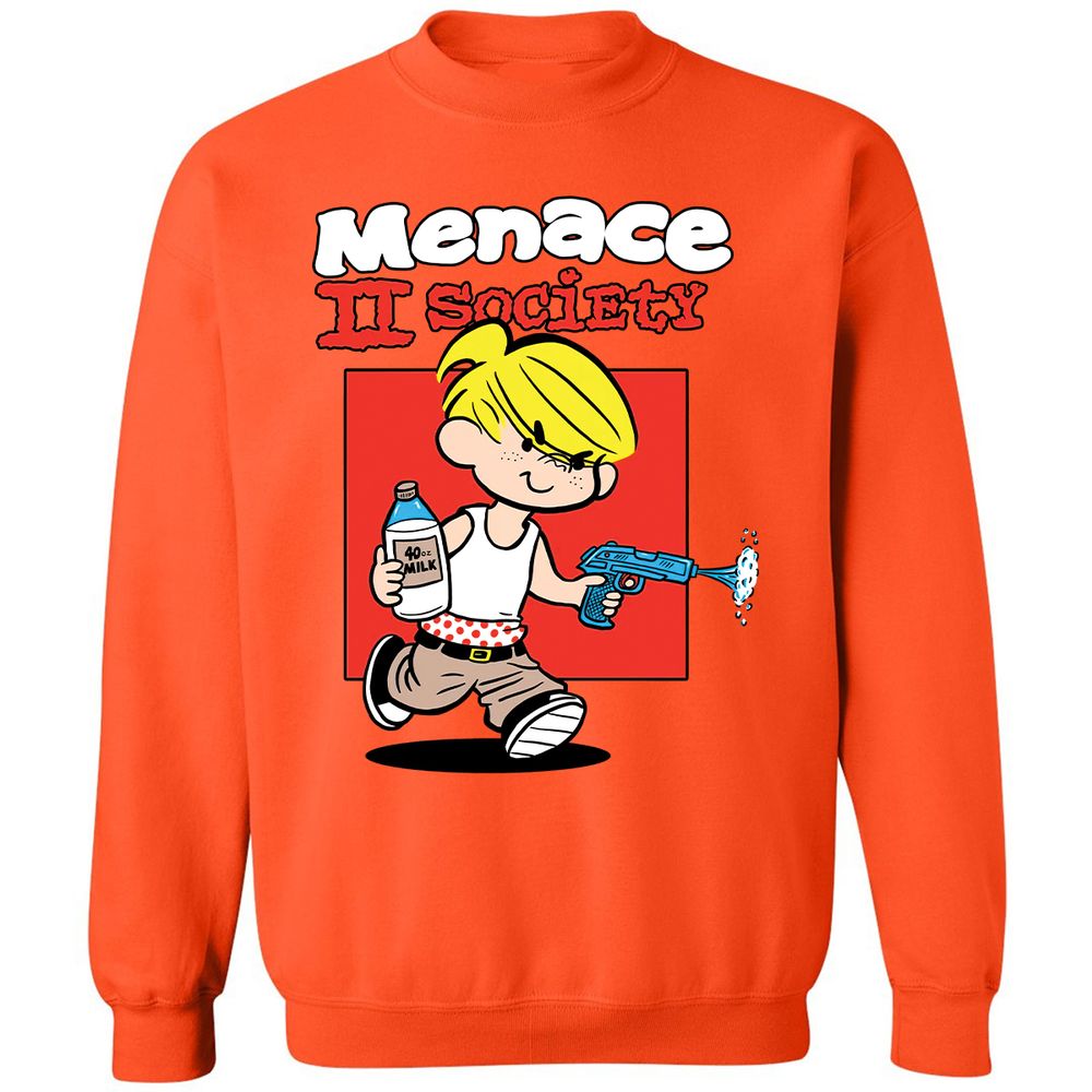 Classic Unisex Sweatshirt - 5MSZUDTK - Orange - 10