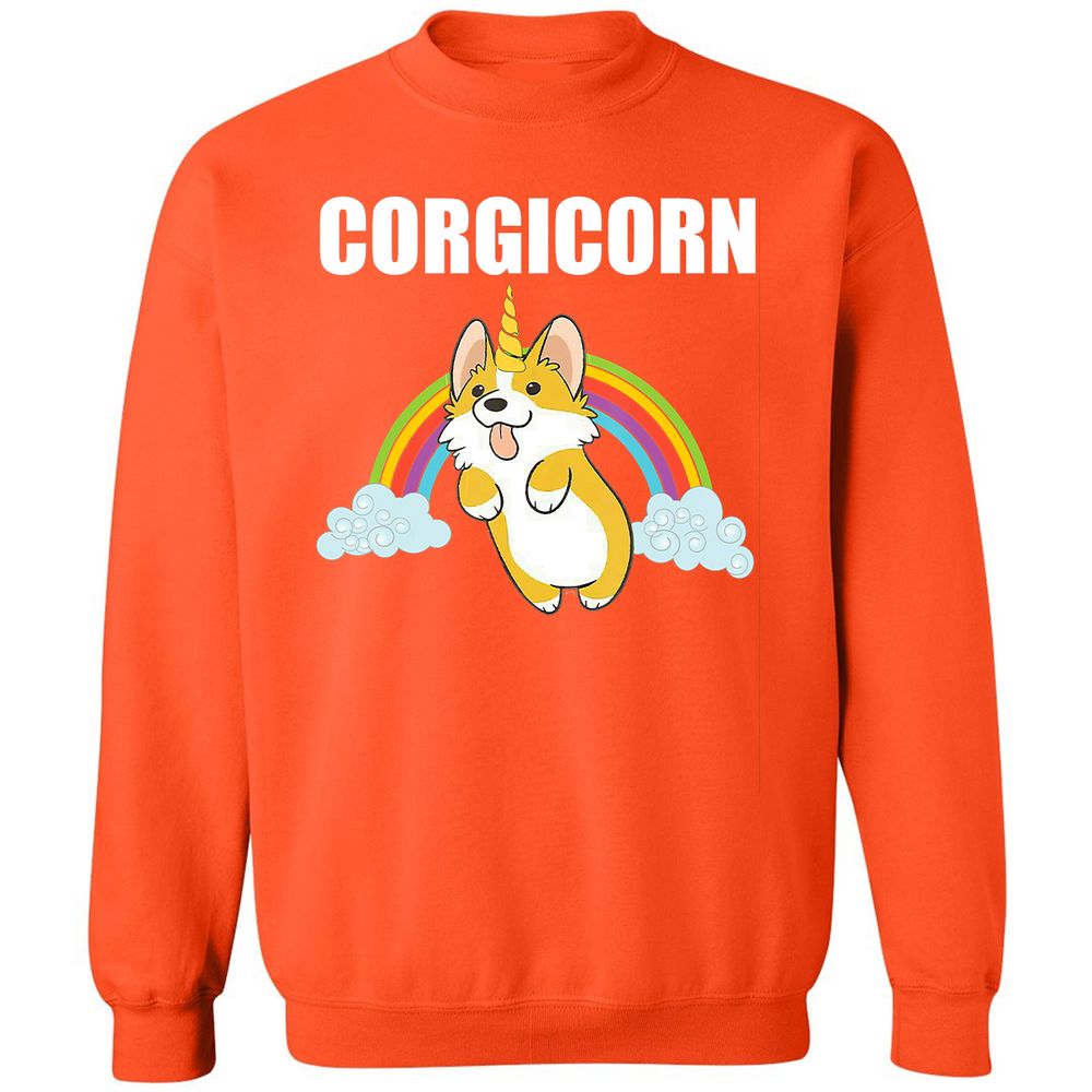 Classic Unisex Sweatshirt - 7XXXB4YY - Orange - 10