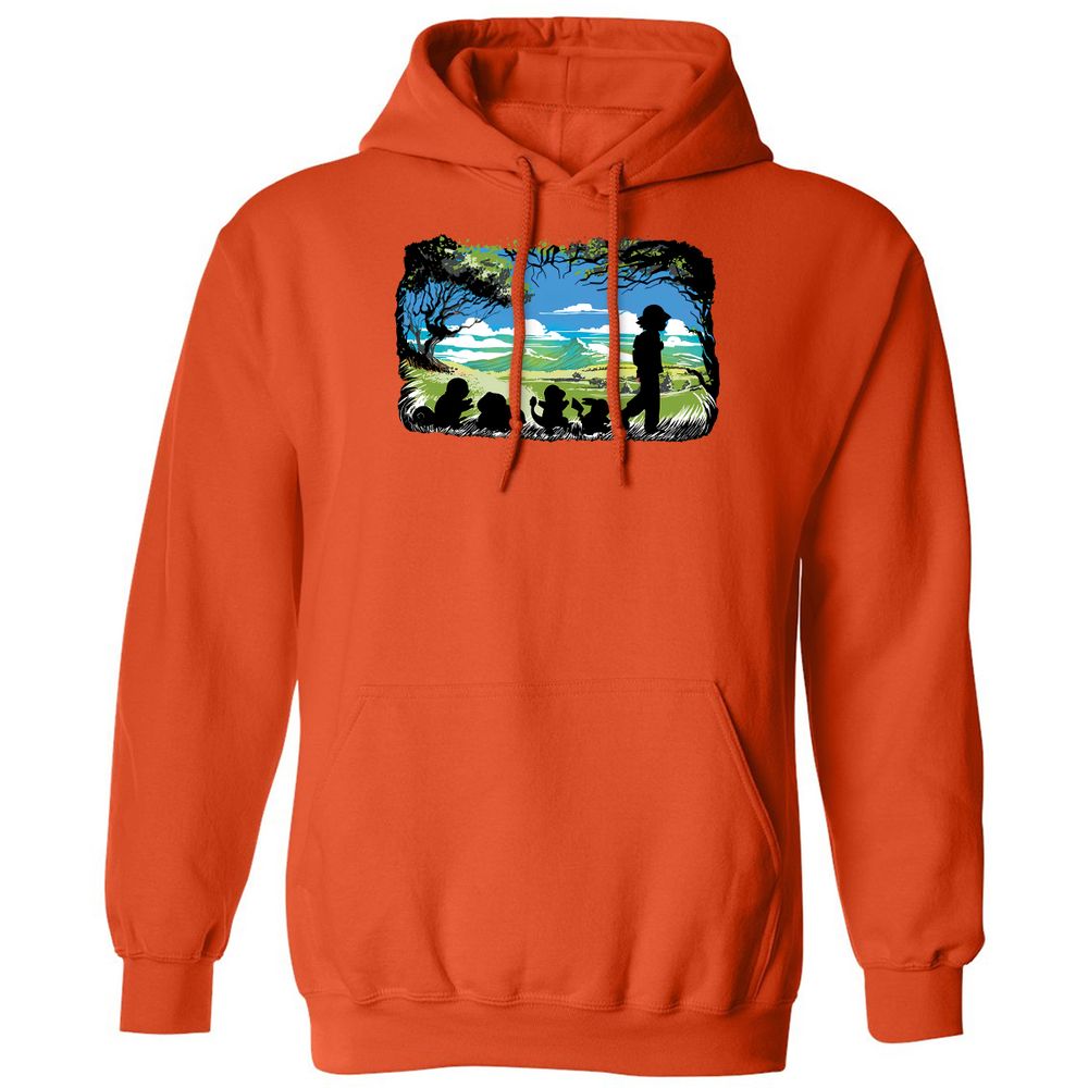 Classic Unisex Hoodie - NC1CKYDL - Orange - 10