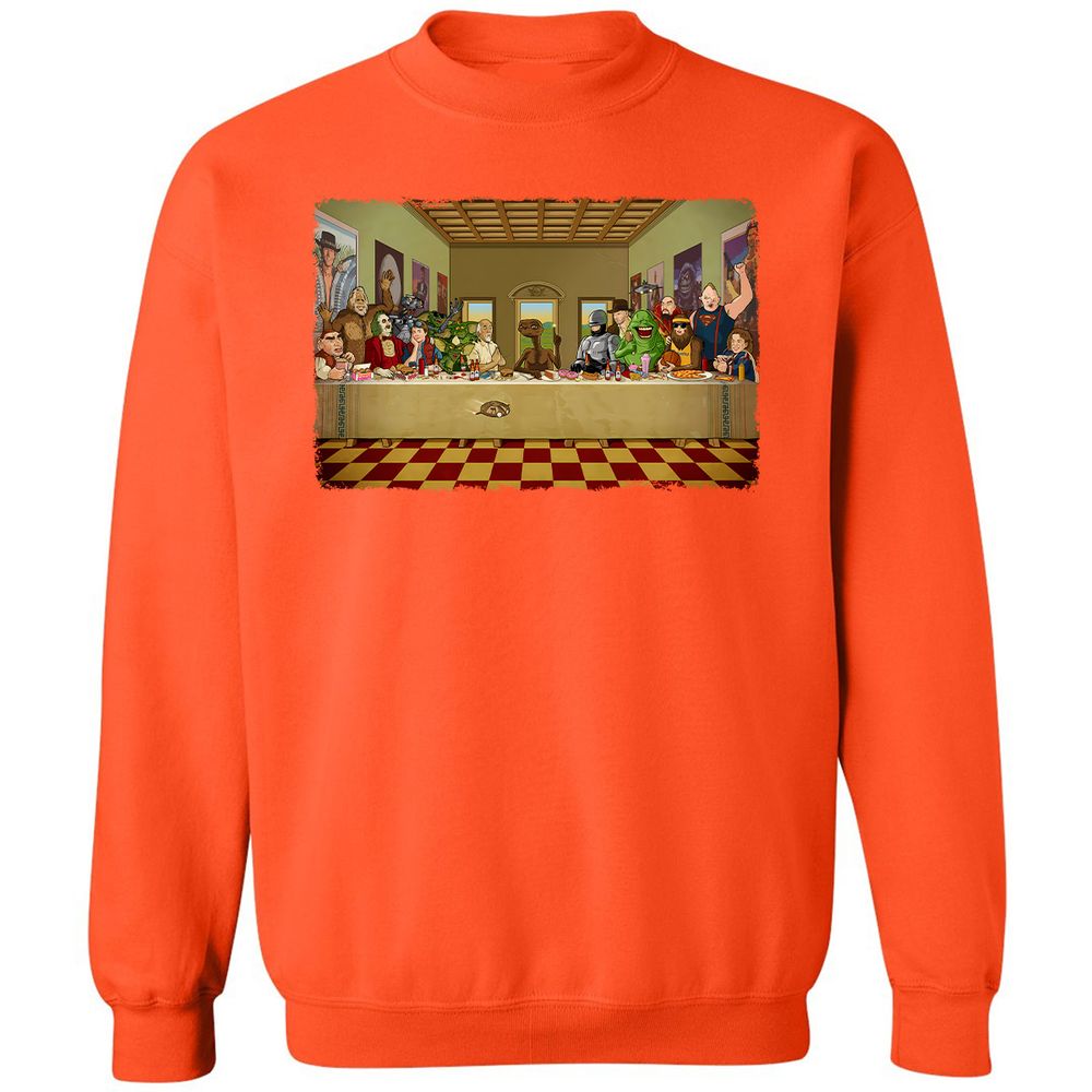 Classic Unisex Sweatshirt - L8BXZLMQ - Orange - 10