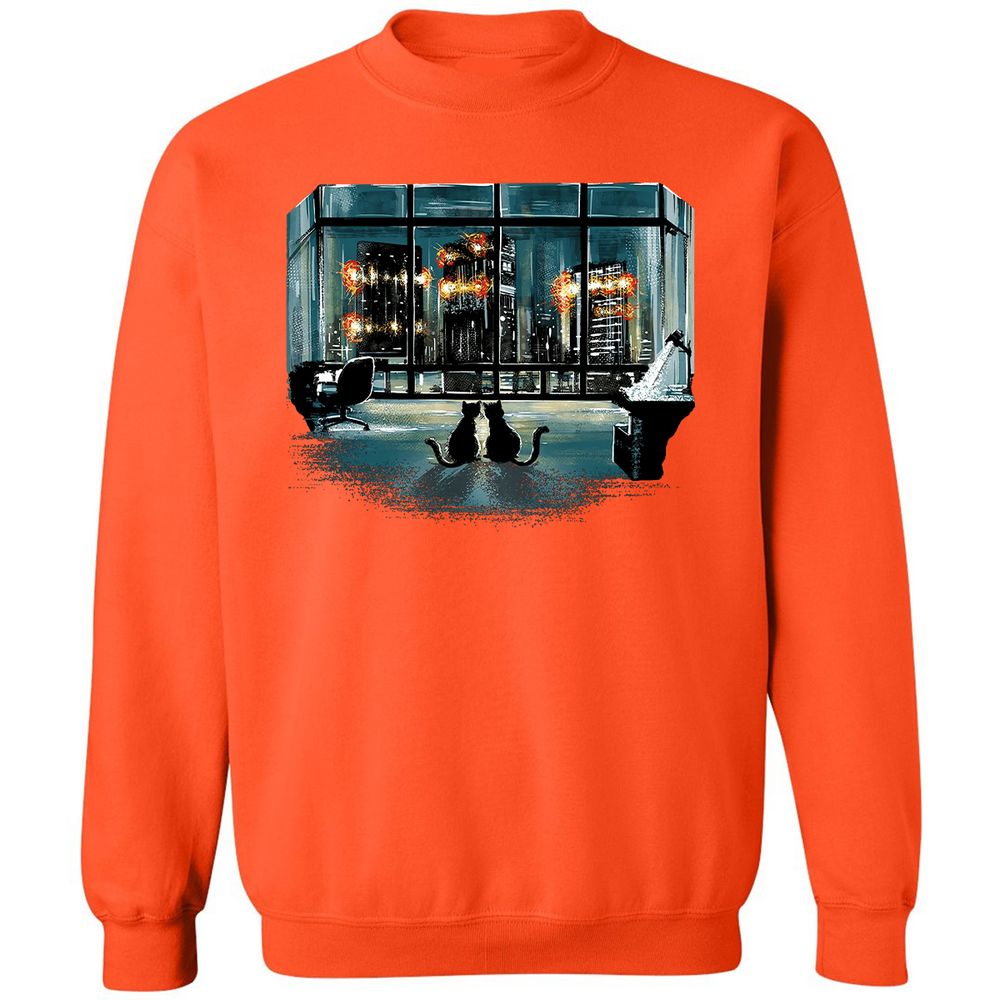 Classic Unisex Sweatshirt - J7D4L12M - Orange - 10