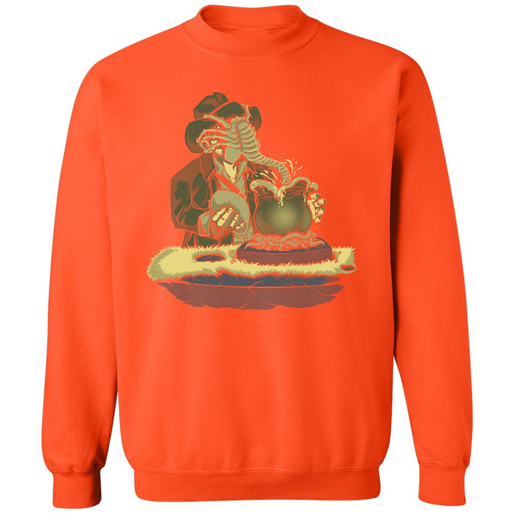 Classic Unisex Sweatshirt - QBVG1DQ6 - Orange - 10