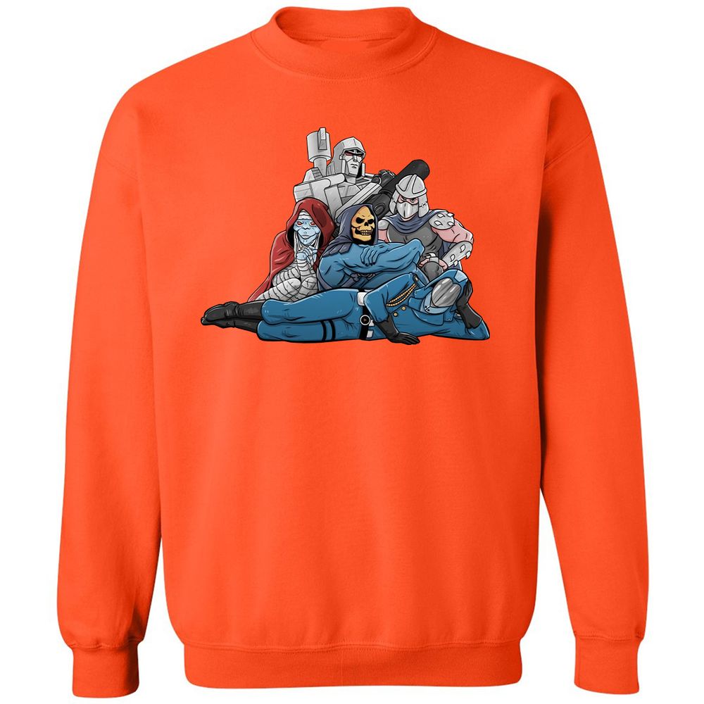 Classic Unisex Sweatshirt - BJAJ34U7 - Orange - 10