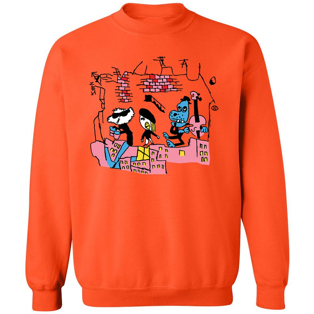 Classic Unisex Sweatshirt - YUB7WH7H - Orange - 10