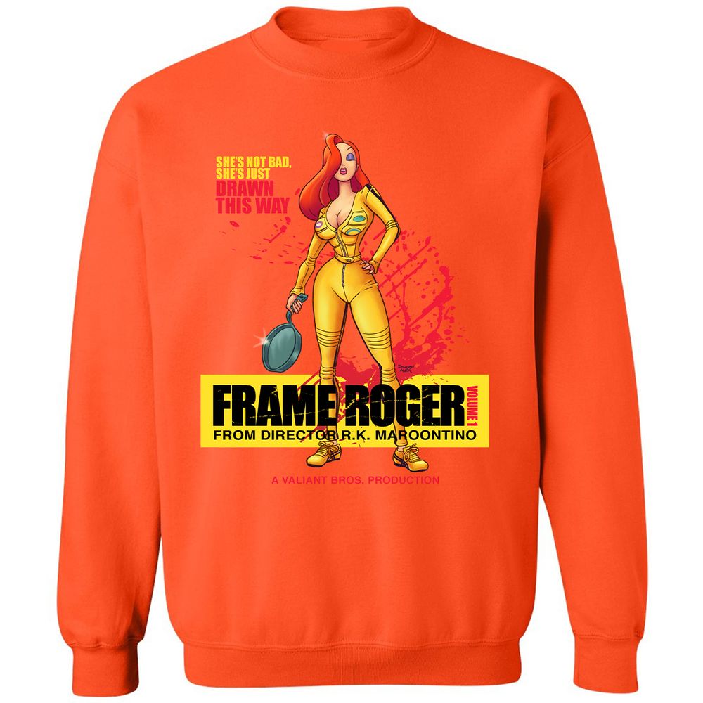 Classic Unisex Sweatshirt - 61E6HGYU - Orange - 10