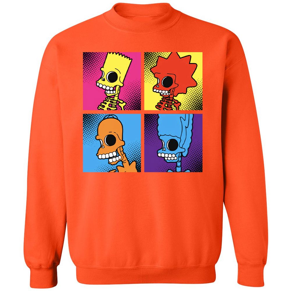 Classic Unisex Sweatshirt - SK8JE86K - Orange - 10