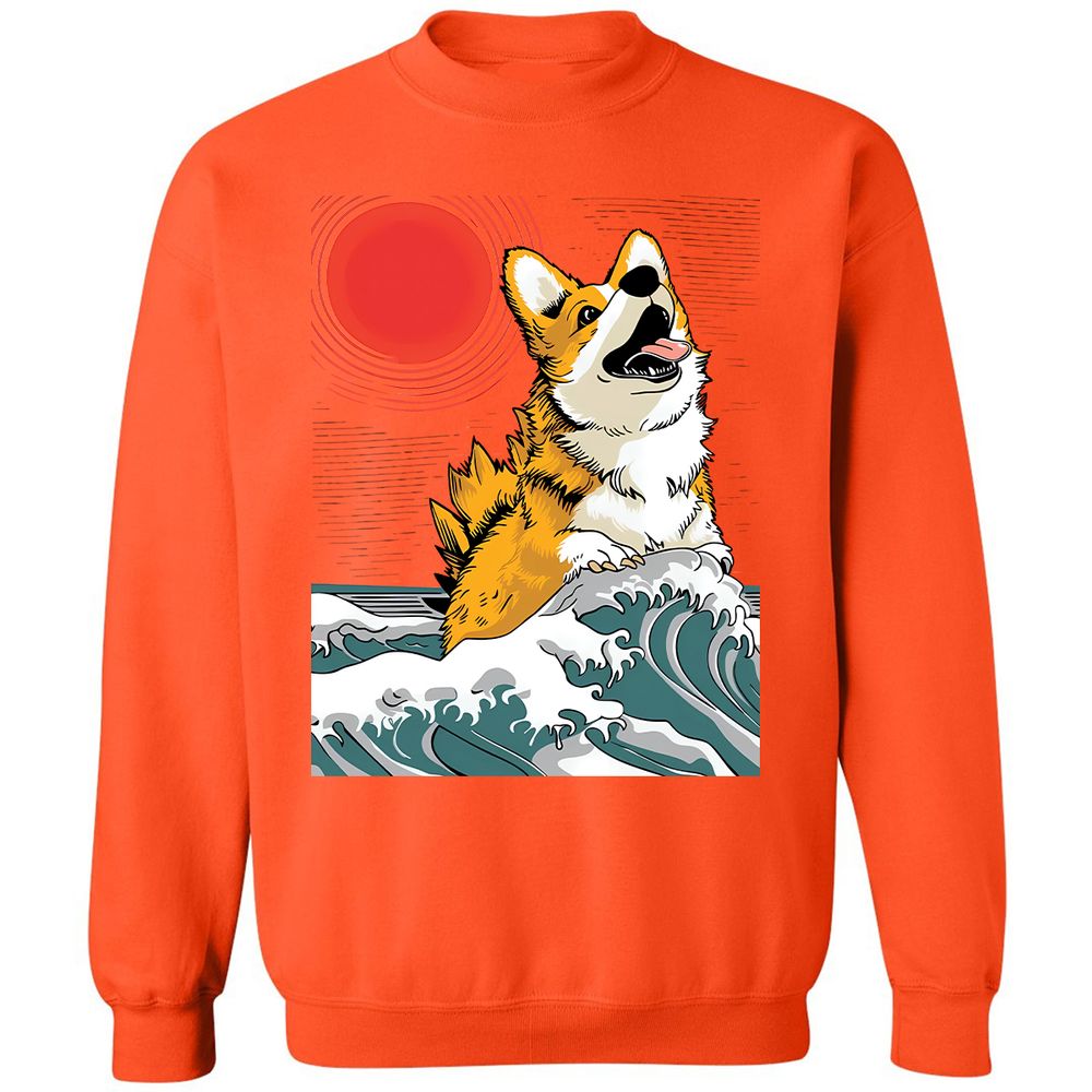 Classic Unisex Sweatshirt - 74J2NTVE - Orange - 10