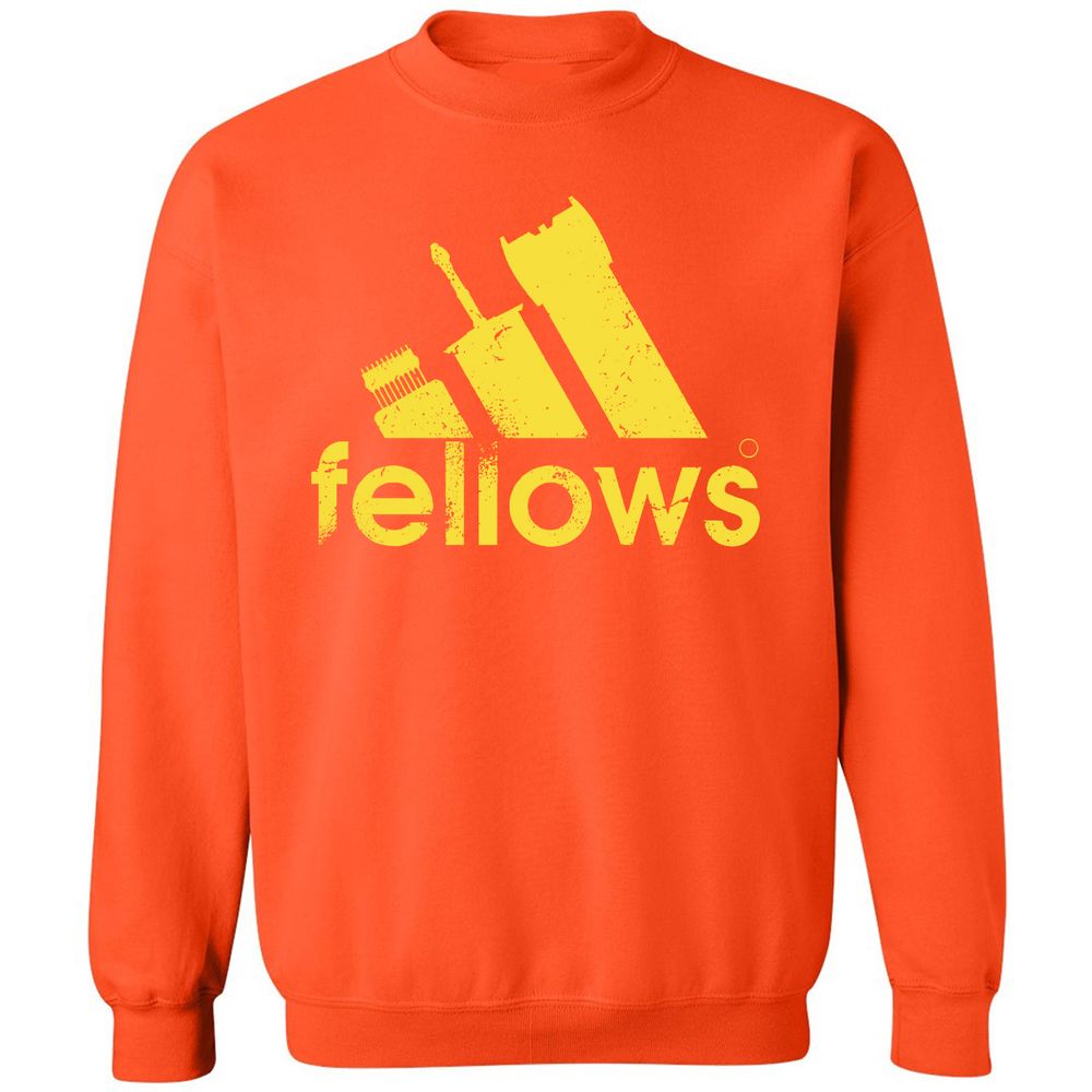 Classic Unisex Sweatshirt - BCSSQPJX - Orange - 10