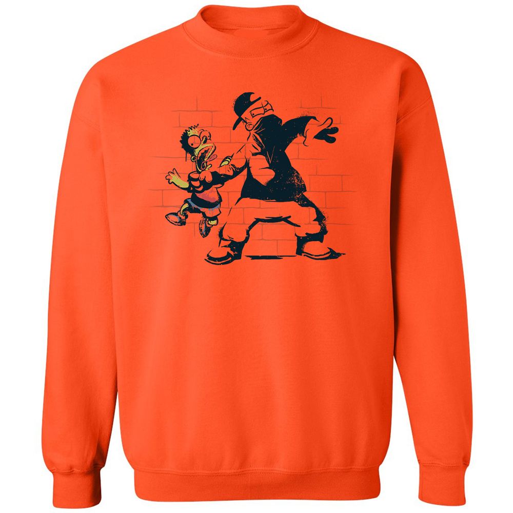 Classic Unisex Sweatshirt - LKM9M1TC - Orange - 10