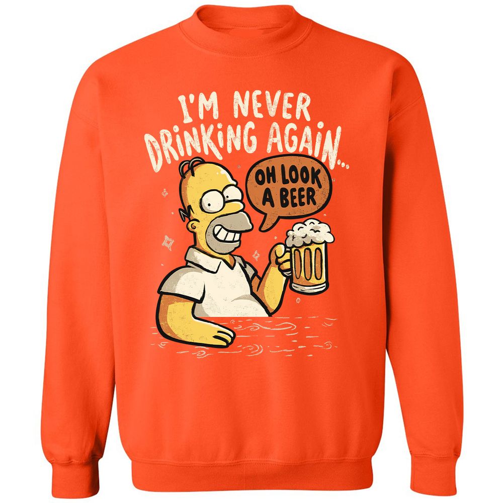 Classic Unisex Sweatshirt - 9YZJYHFU - Orange - 10
