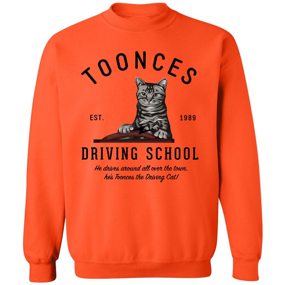 Funny Cat Driving School - Orange - 10
