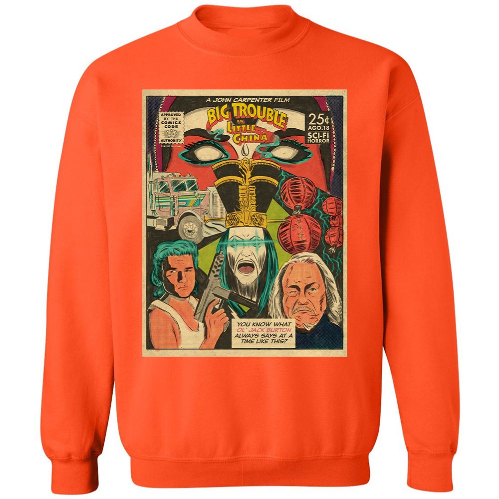 Classic Unisex Sweatshirt - H5BP6EF5 - Orange - 10