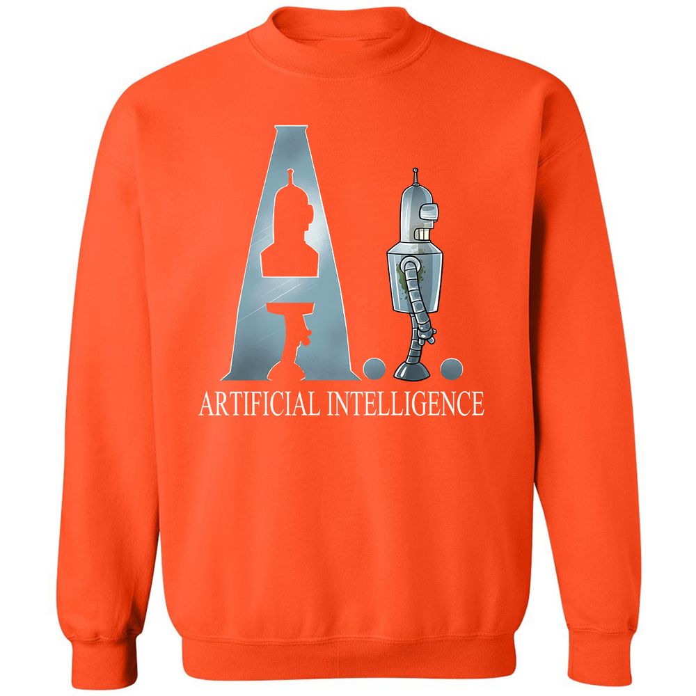 Classic Unisex Sweatshirt - A6AKZJAV - Orange - 10