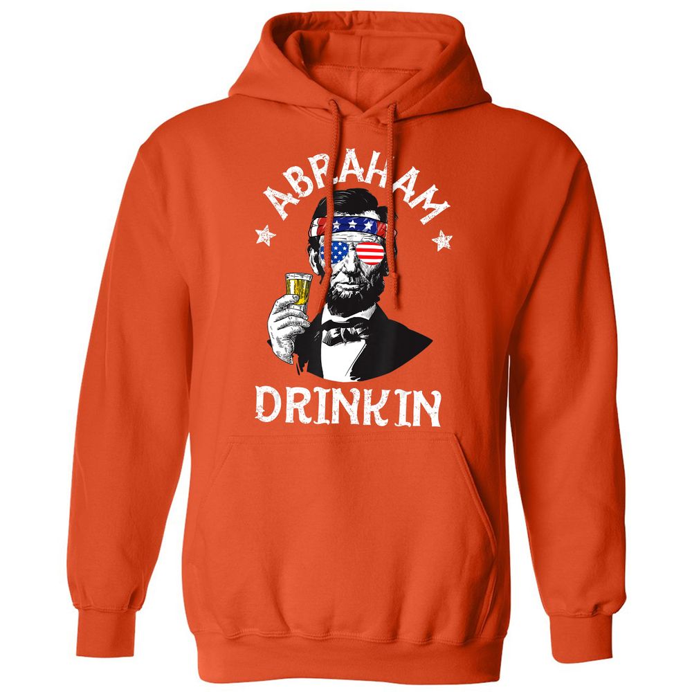 Classic Unisex Hoodie - 58ZX6DSX - Orange - 10