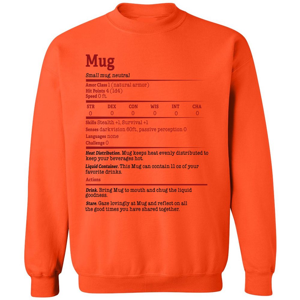 Classic Unisex Sweatshirt - X88NG3P1 - Orange - 10
