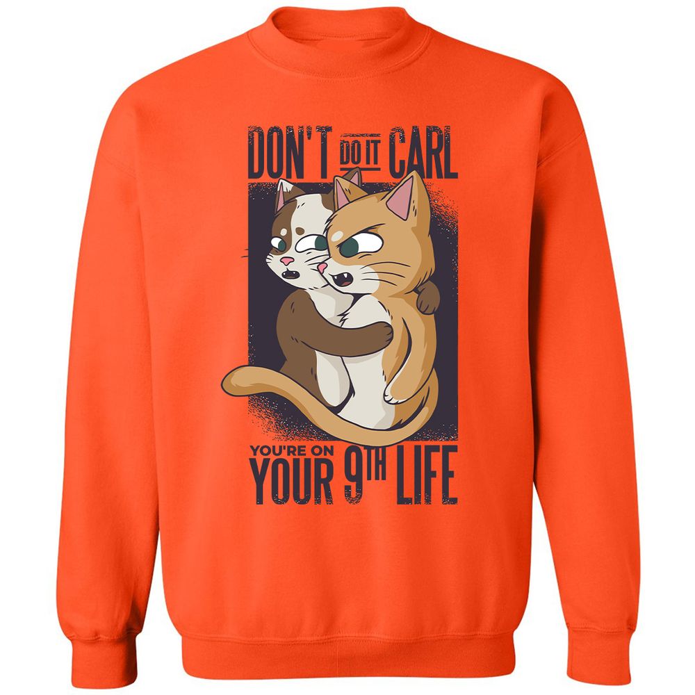 Classic Unisex Sweatshirt - SEQ3H96D - Orange - 10